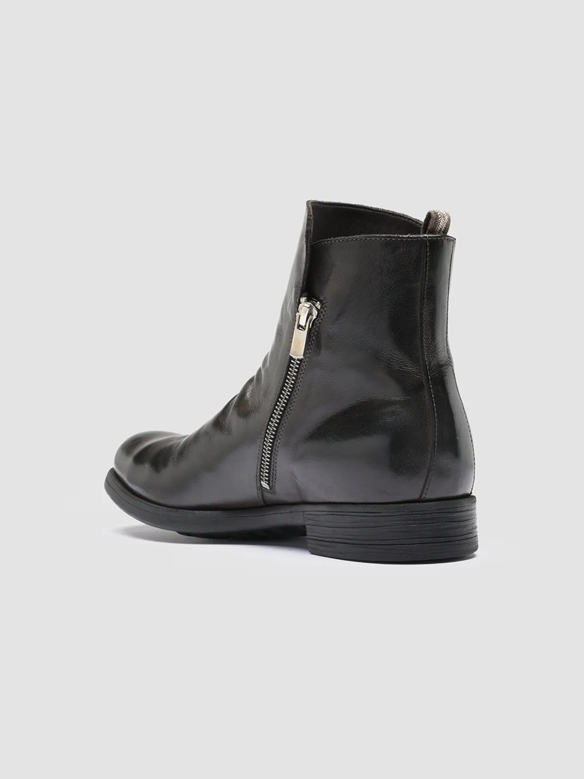 CHRONICLE 042 - Grey Leather Ankle Boots Responsive sole Eco conscious