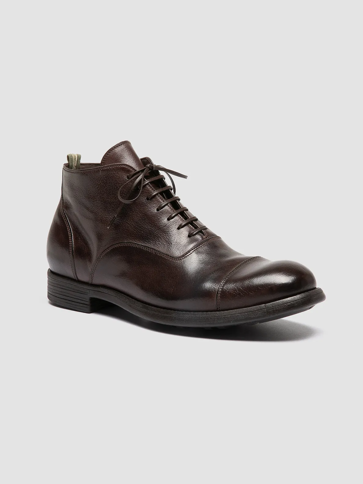 Chill Vibe CHRONICLE 057 - Brown Leather Lace Up Boots