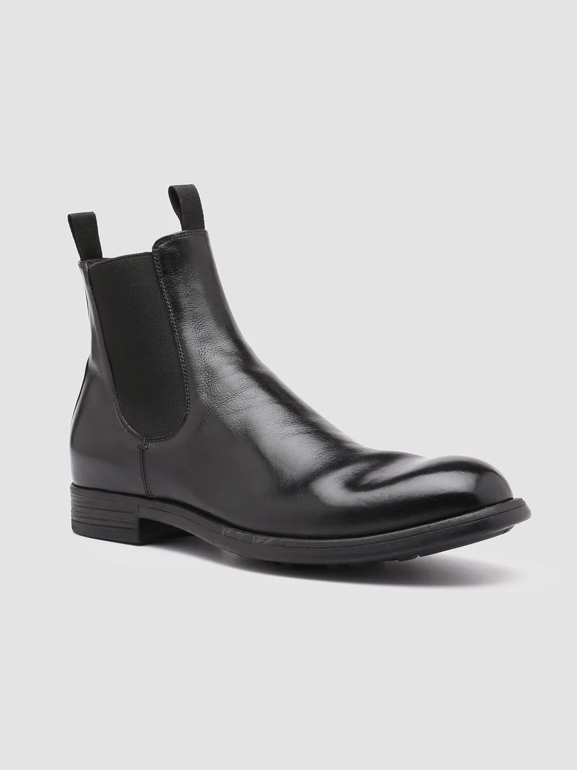 Ground Control Running Routine CHRONICLE 002 - Black Leather Chelsea Boots
