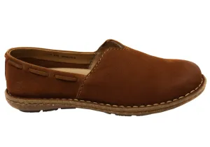 rollerblading Fit Born Naya Womens Comfortable Leather Slip On Shoes