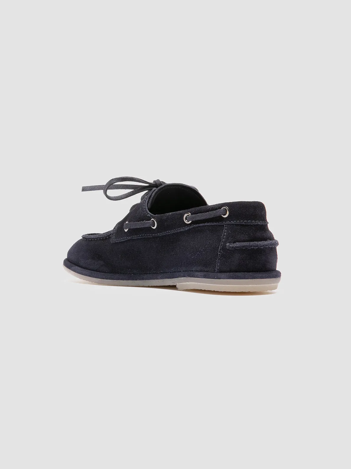 LOVE 101 - Blue Suede Boat Shoes Bold colors
