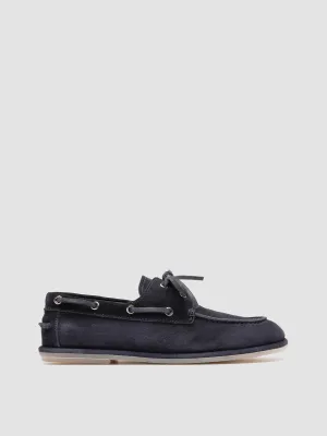 work commute LOVE 101 - Blue Suede Boat Shoes