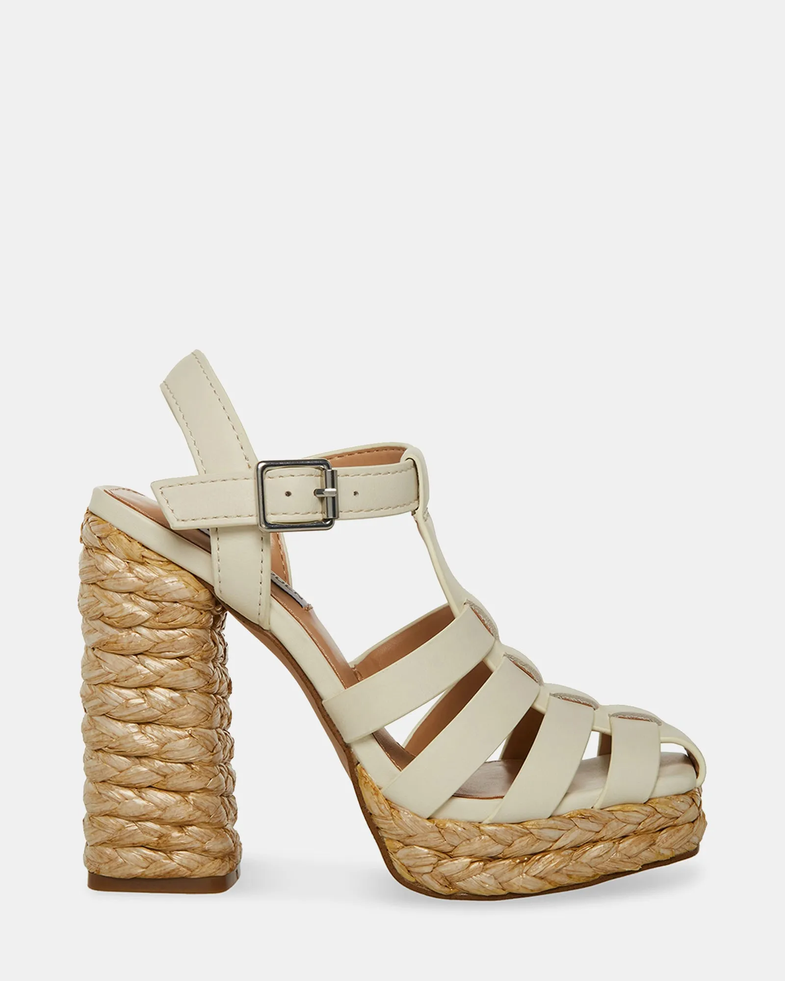 GALLERY BONE LEATHER Summer Heels for Women