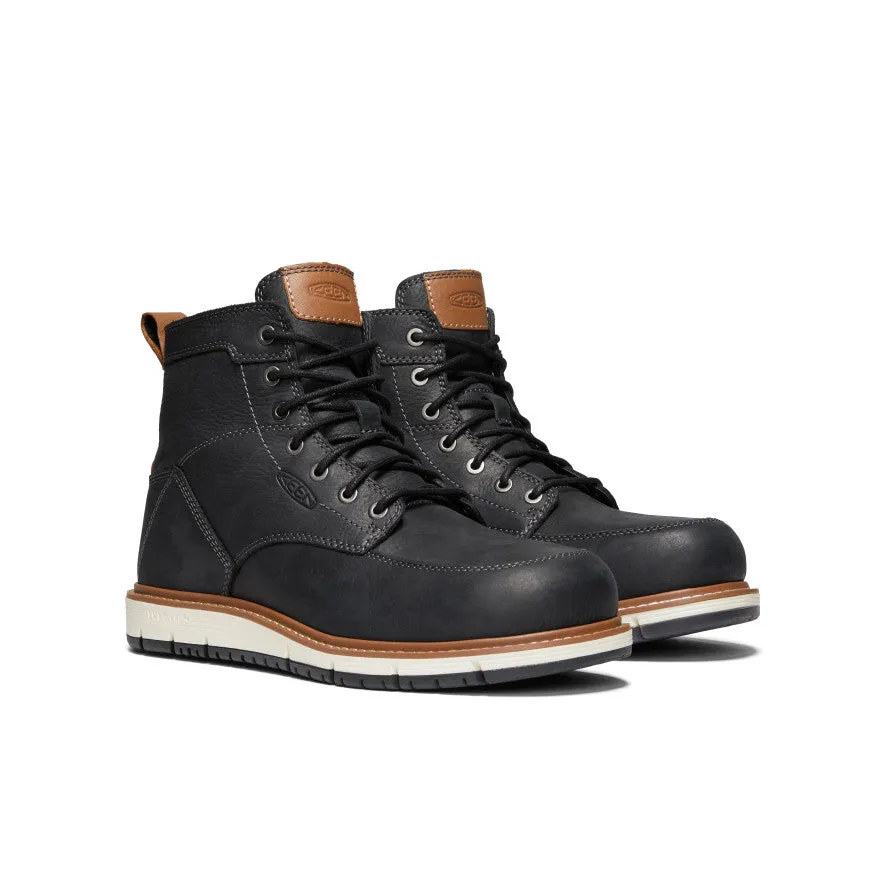 Men's San Jose 6" Boot (Aluminum Toe)  |  Black/Caramel Cafe Eco Friendly Subtle Finish