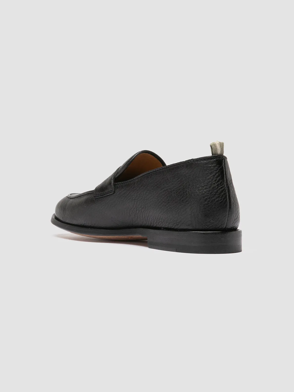 Move Swiftly OPERA 001 - Black Leather Penny Loafers