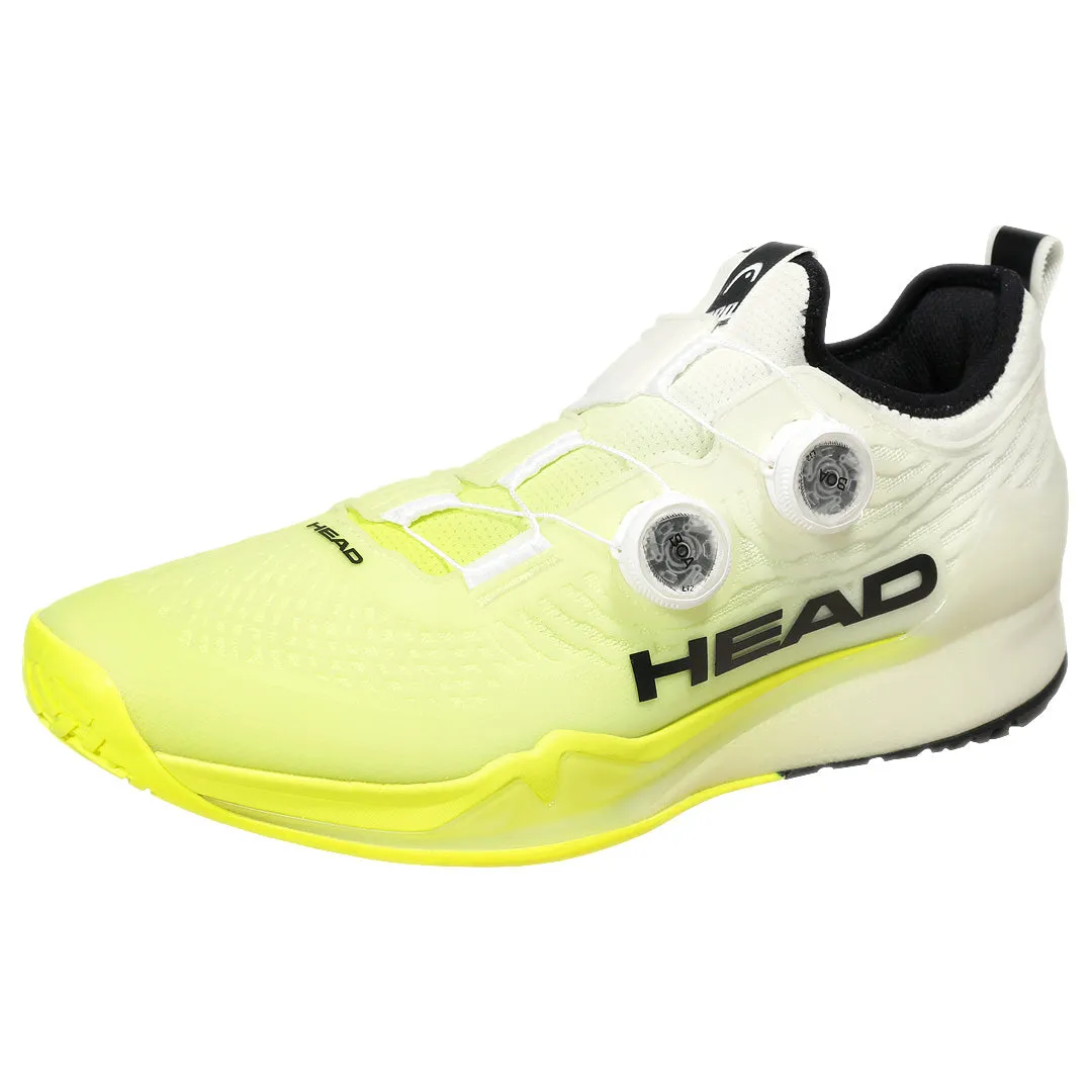 Run Support Shock-absorbent flexibility Head Men's Endure Pro BOA - White/Yellow