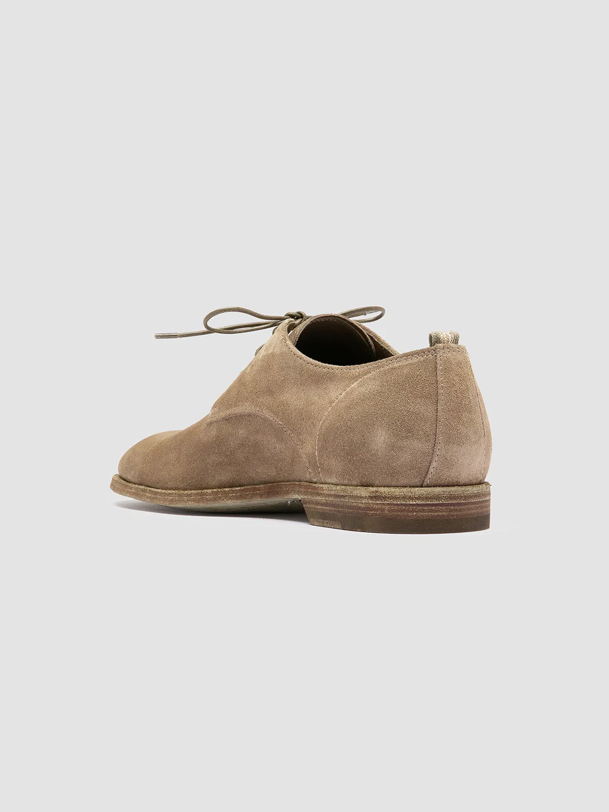 Slip Resistant SOUND 002 - Taupe Suede Derby Shoes