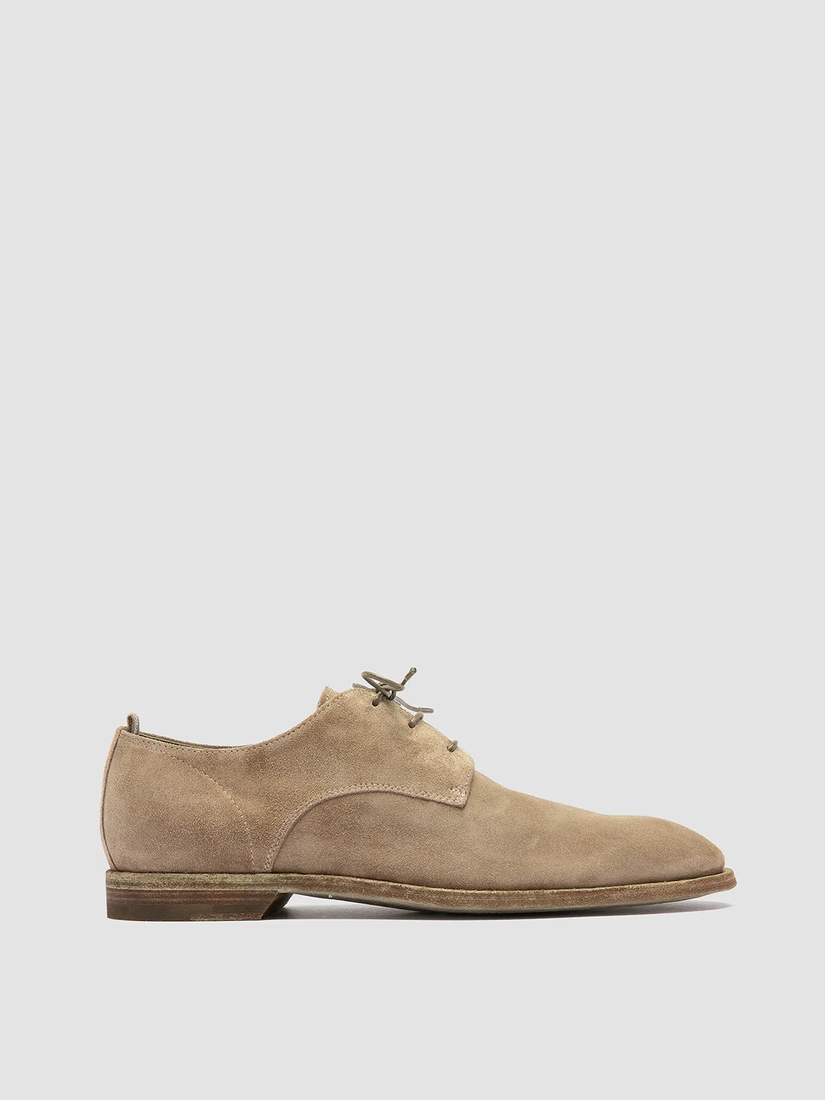 SOUND 002 - Taupe Suede Derby Shoes Season Transition Breathable Elegant Style