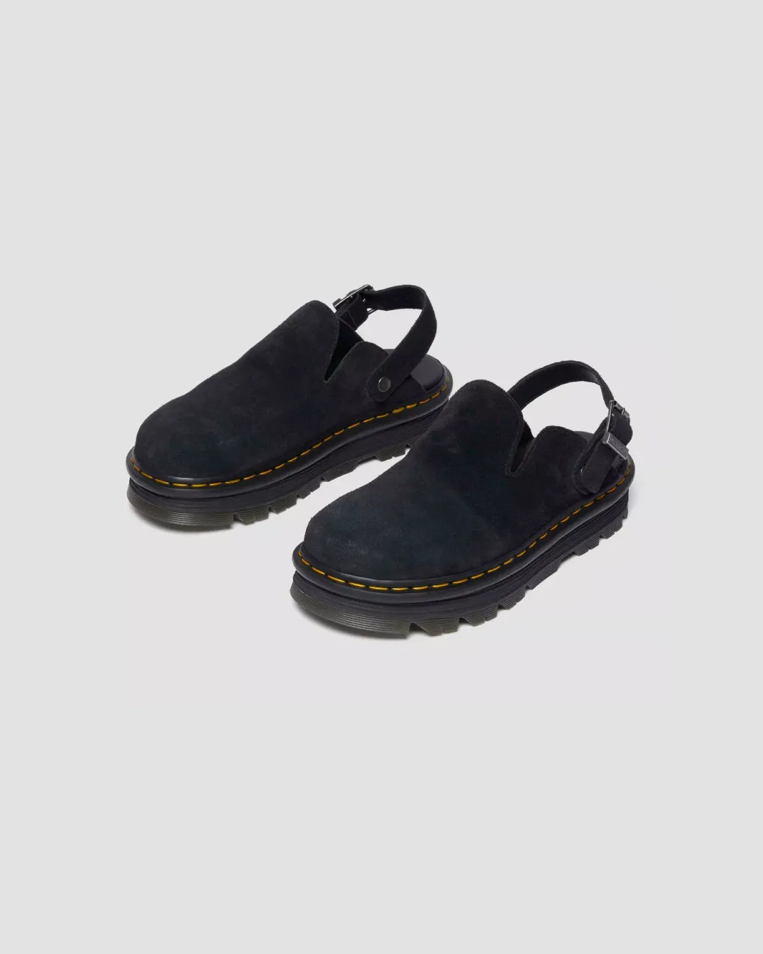 Dr. Martens Zebzag Suede Casual Slingback Platform Mules ?C 2 Colorways collector's shoes temperate - climate shoes