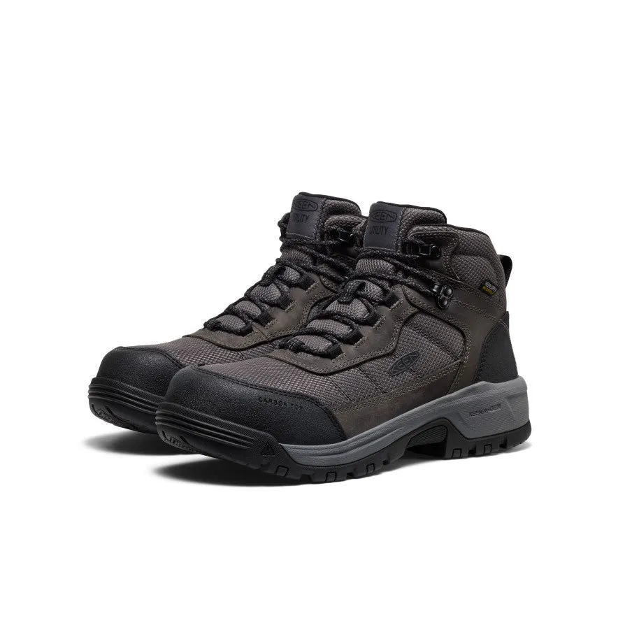 Warehouse Worker Snowy Environment Men's Skokie Waterproof Work Boot (Carbon Toe)  |  Magnet/Black