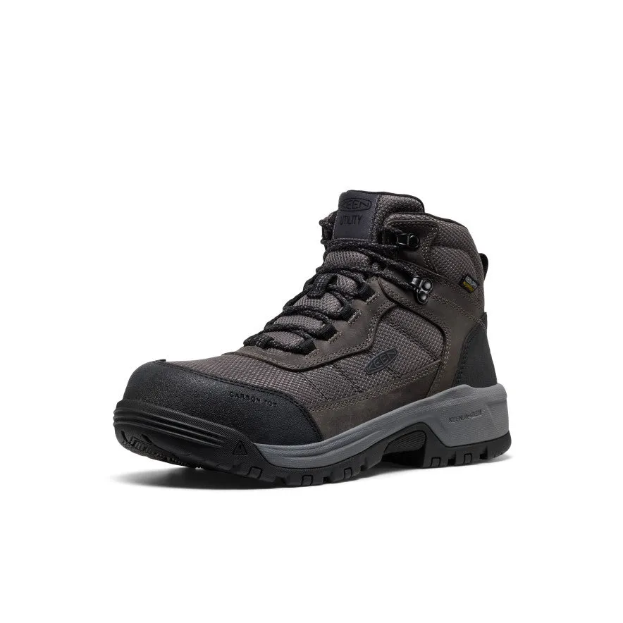 All Day Wear Men's Skokie Waterproof Work Boot (Carbon Toe)  |  Magnet/Black
