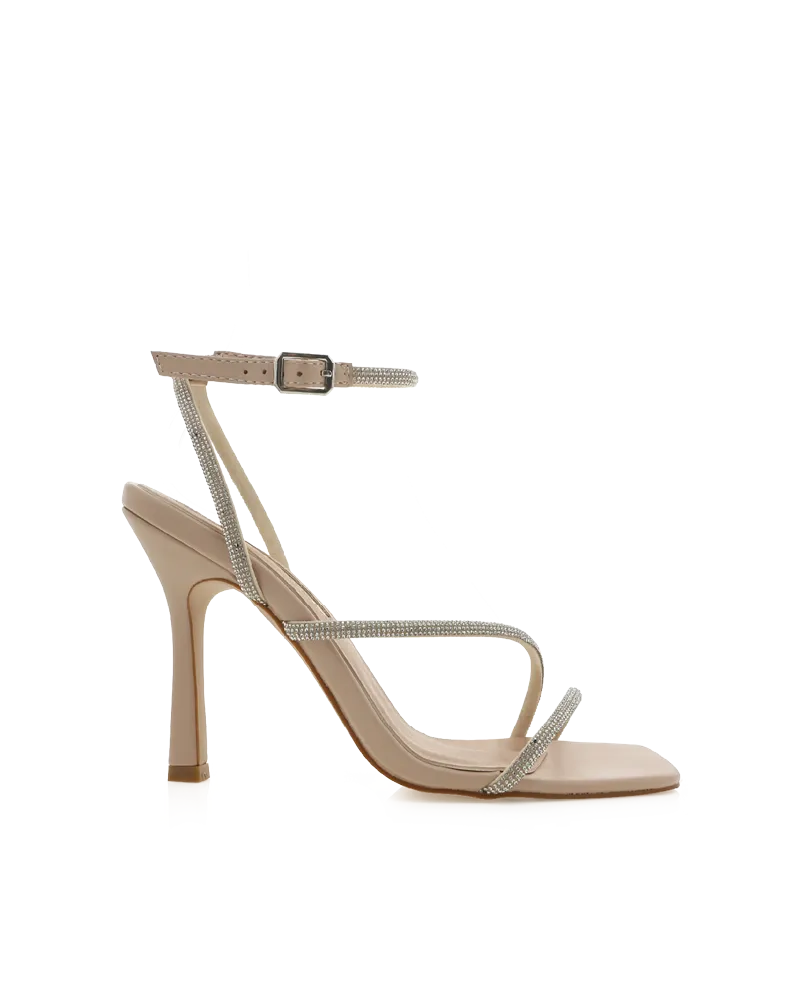Classic Wedding Heels BRYAR - NUDE-DIAMANTE