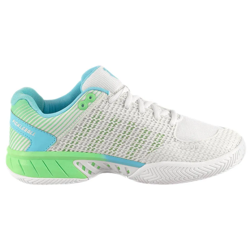 K-Swiss Women's Express Light Pickleball - Wide - Egret/Patina Green Designer Style