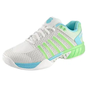 K-Swiss Women's Express Light Pickleball - Wide - Egret/Patina Green Built-In Support