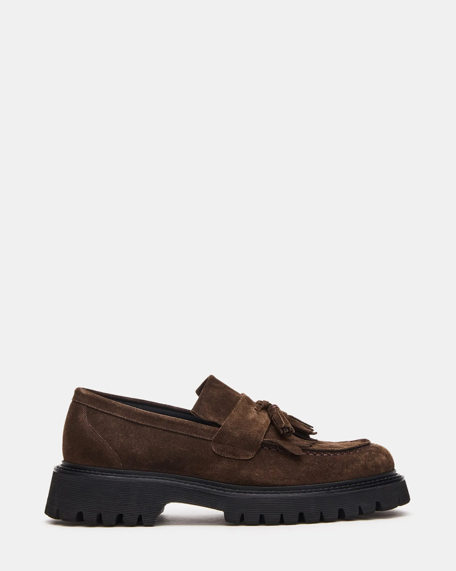 Cool Path Durable Leather Slip-ons ZEV BROWN SUEDE