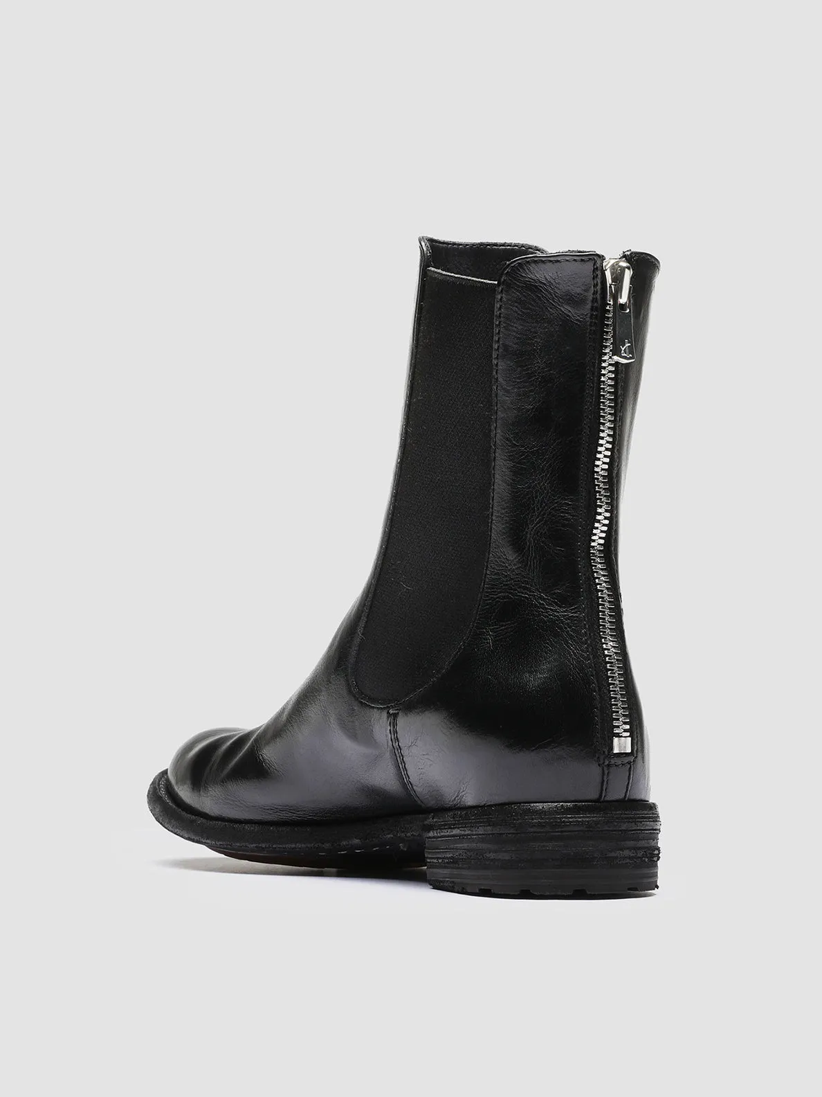 Scandi Clean Outdoor Step LEXIKON 073 - Black Leather Chelsea Boots