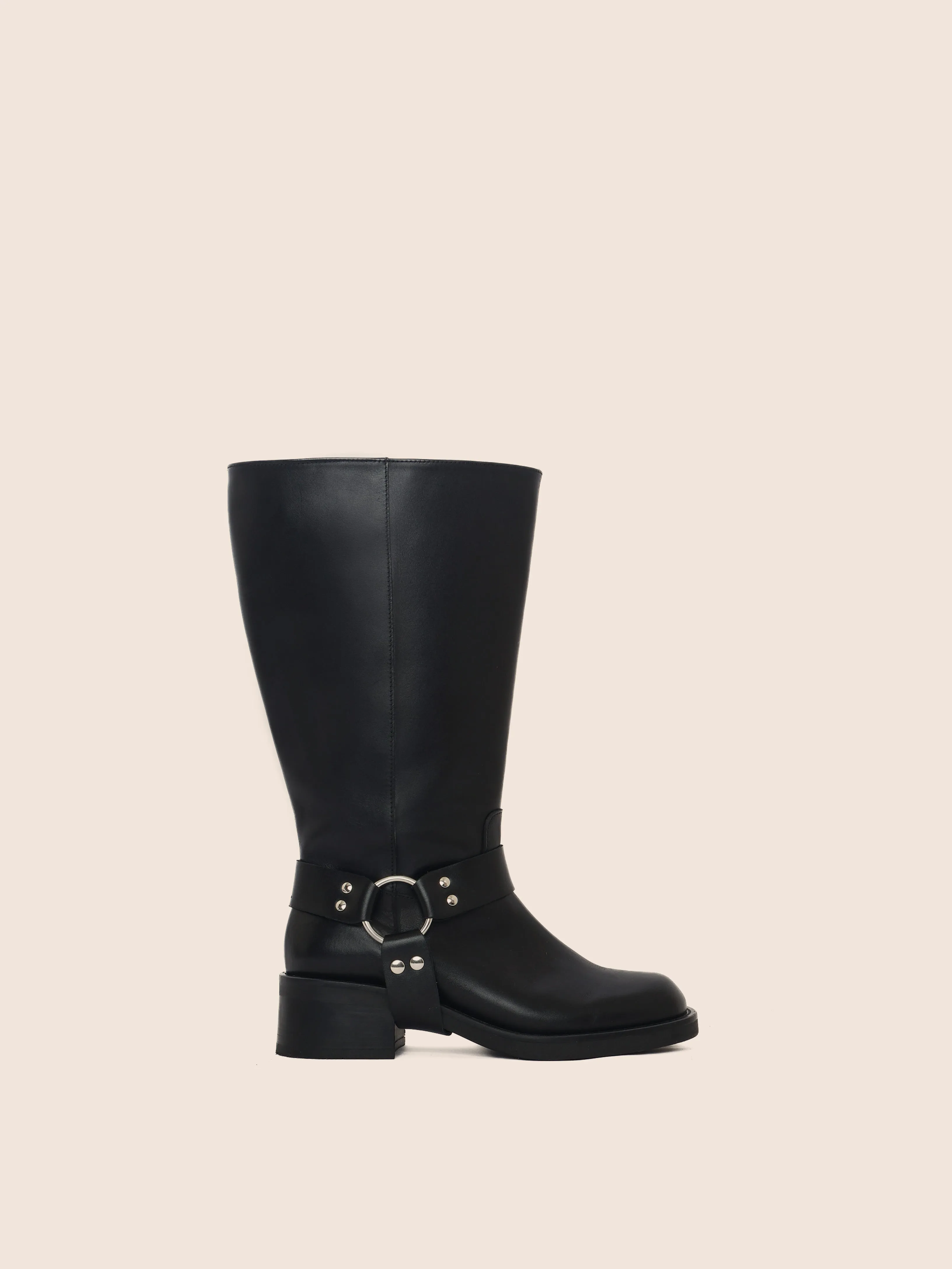 Lucca Wider Black Boot Off Duty Comfort Stretch