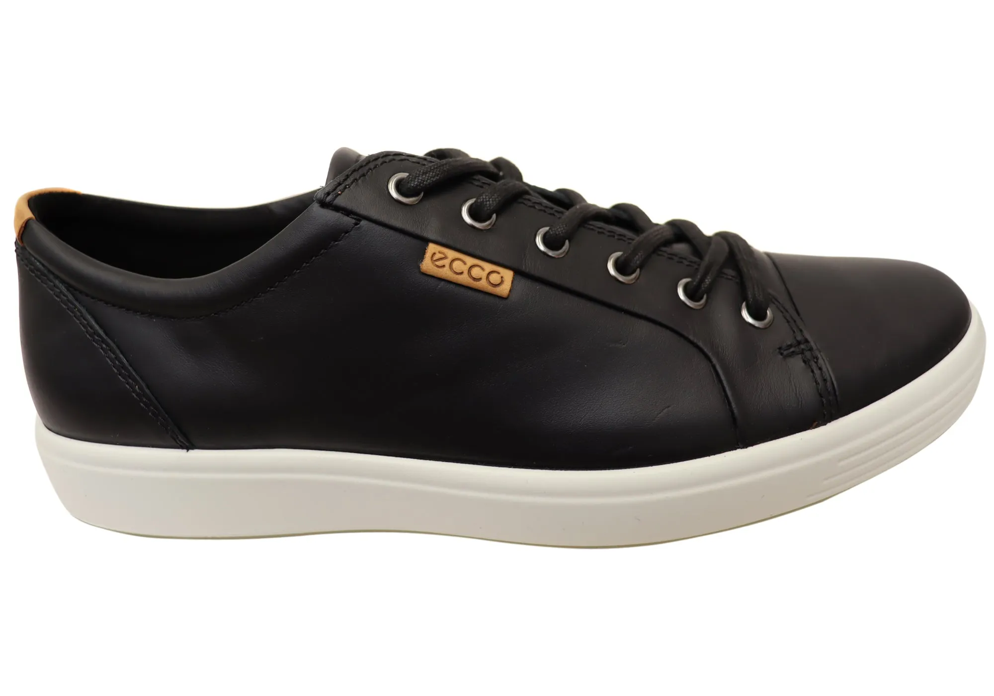 Soul Walk ECCO Mens Soft 7 Comfortable Leather Casual Lace Up Sneakers Shoes