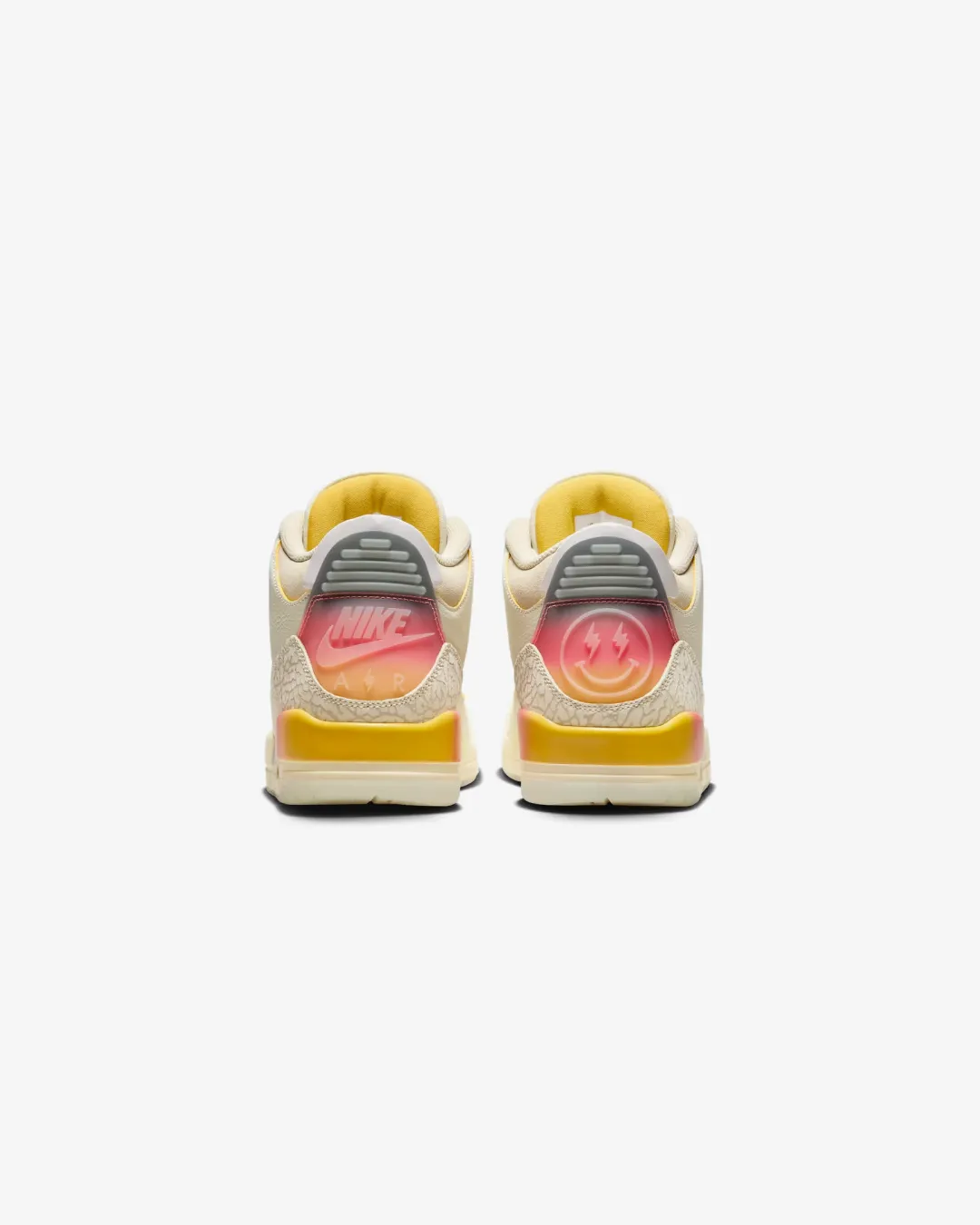 Air Jordan 3 x J Balvin Sunset Sneakers Buckle Fit Knitted Warm