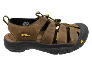 Keen Newport Mens Comfortable Wide Fit Leather Sandals Party Glow Comfortable Insole