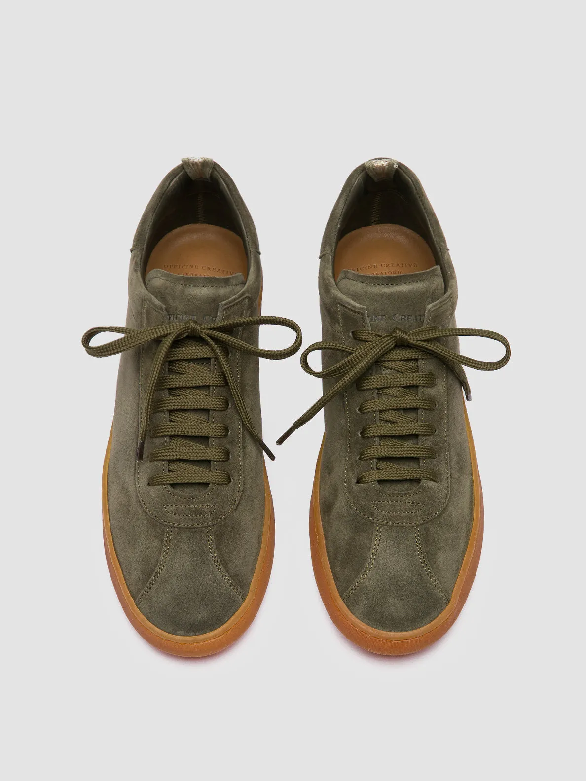 HALO 001 - Green Suede Sneakers Modern Touch