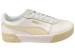 Fabric Upper Puma Womens Carina 2.0 Comfortable Lace Up Sneakers