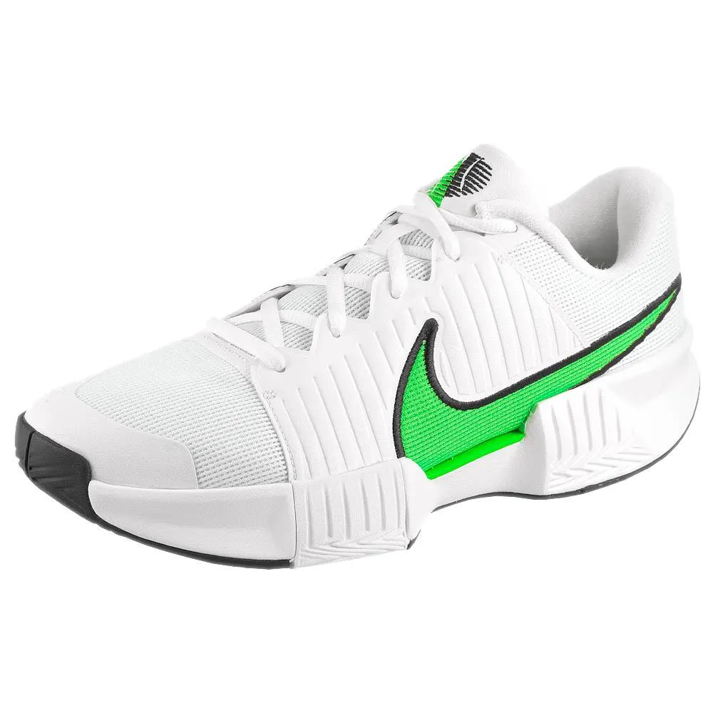 Iconic arch Active Fit Nike Men's Air Zoom GP Challenge Pro -  White/Poison Green