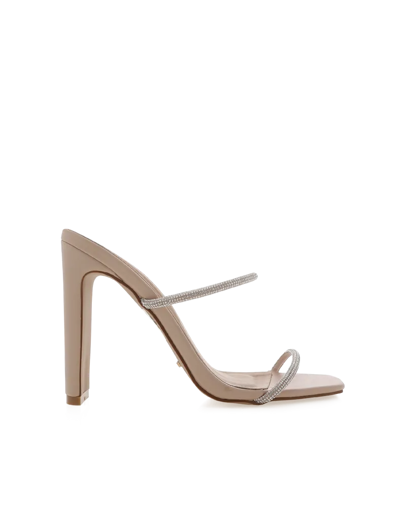 YOLA - DIAMANTE-NUDE Bridal Flats and Heels Casual Evening Wear