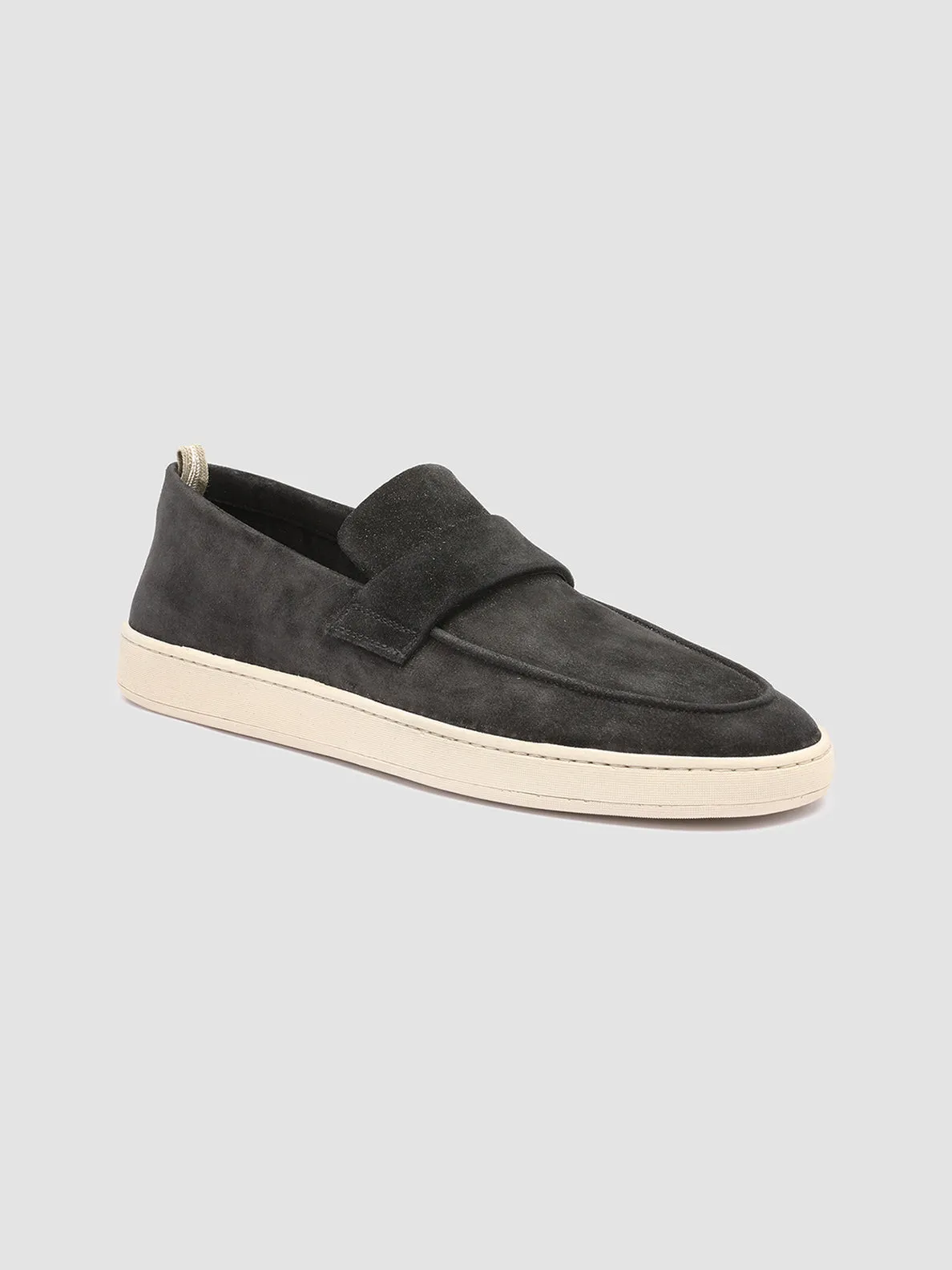 Free Motion Multi-functional materials HERBIE 001 - Black Suede Penny Loafers