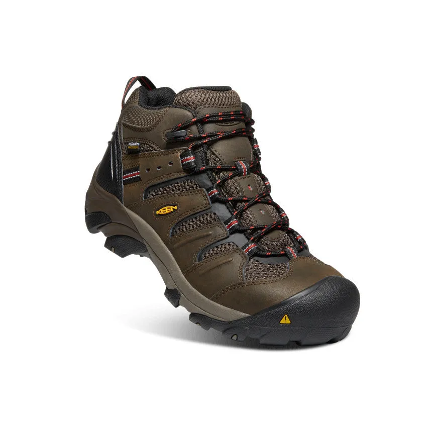 Toe Protection Durable Construction Men's Lansing Mid Waterproof (Steel Toe)  |  Cascade Brown/Brindle