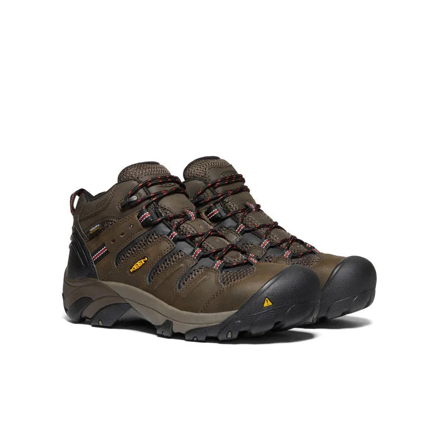 Snow Storm Men's Lansing Mid Waterproof (Steel Toe)  |  Cascade Brown/Brindle