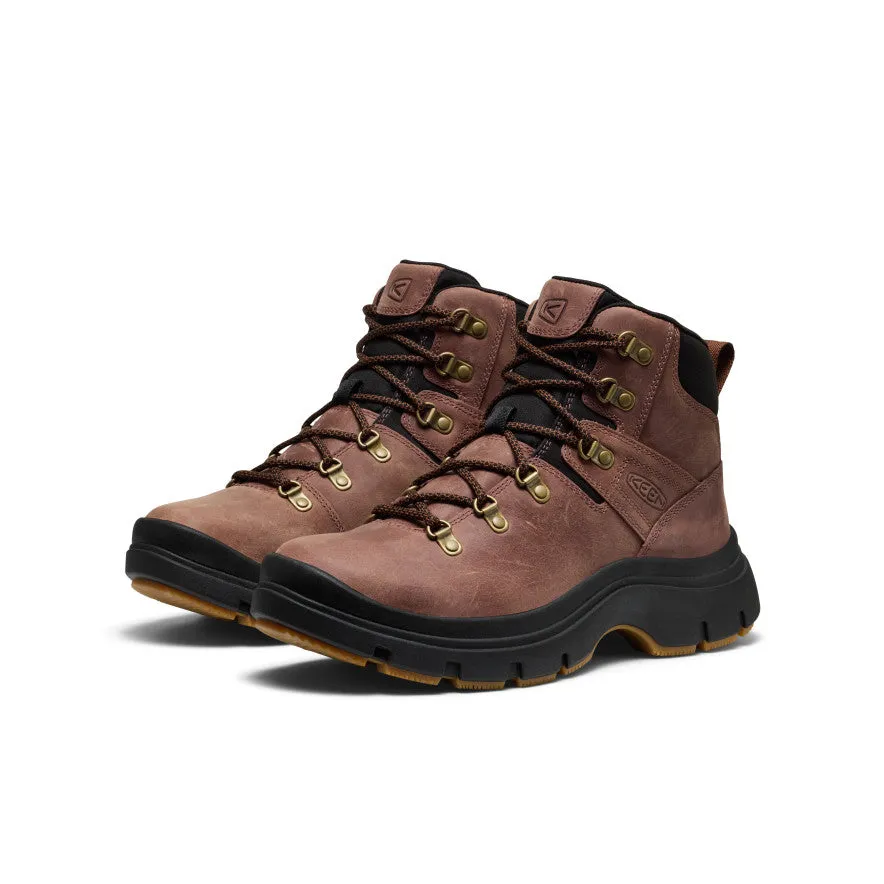 Women's Kosa Leather Boot  |  Nutmeg Minimalist Style Lace Closure