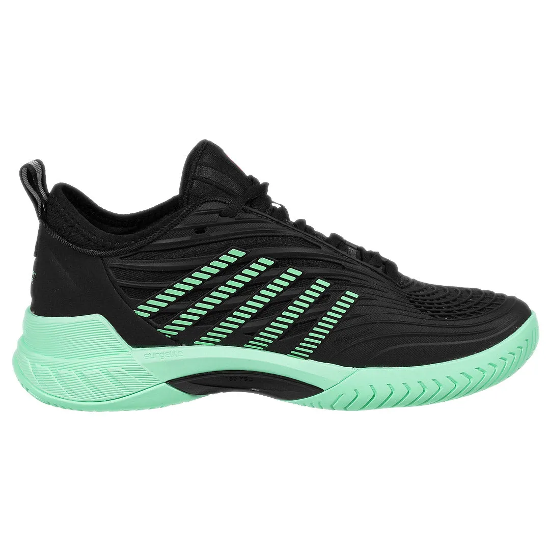 K-Swiss Women's Hypercourt Supreme 2 - Black/Neon Mint Weatherproof Footwear Durable touch