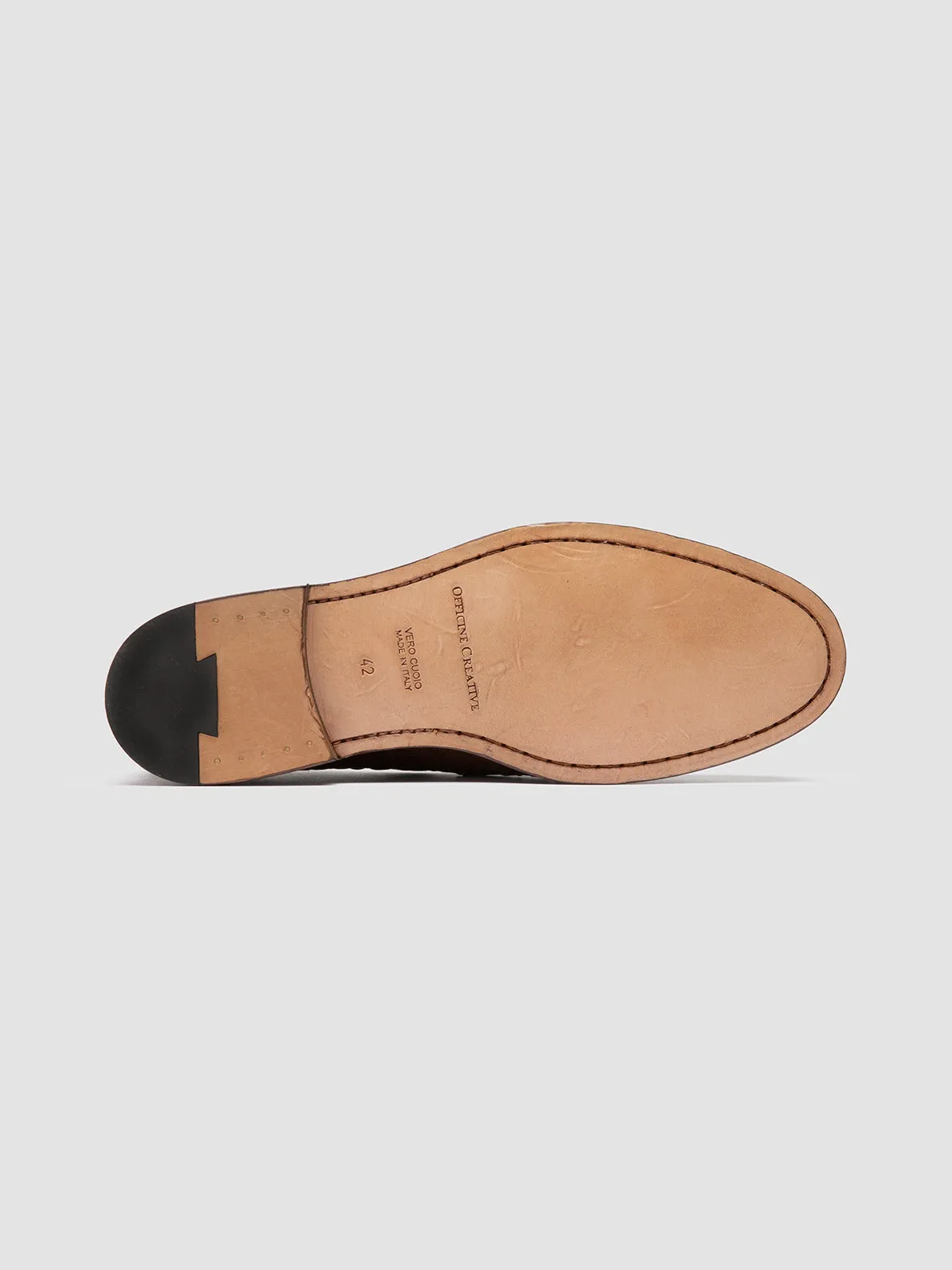 OPERA 003 - Brown Leather Penny Loafers Padded cushioning Ergonomic Build