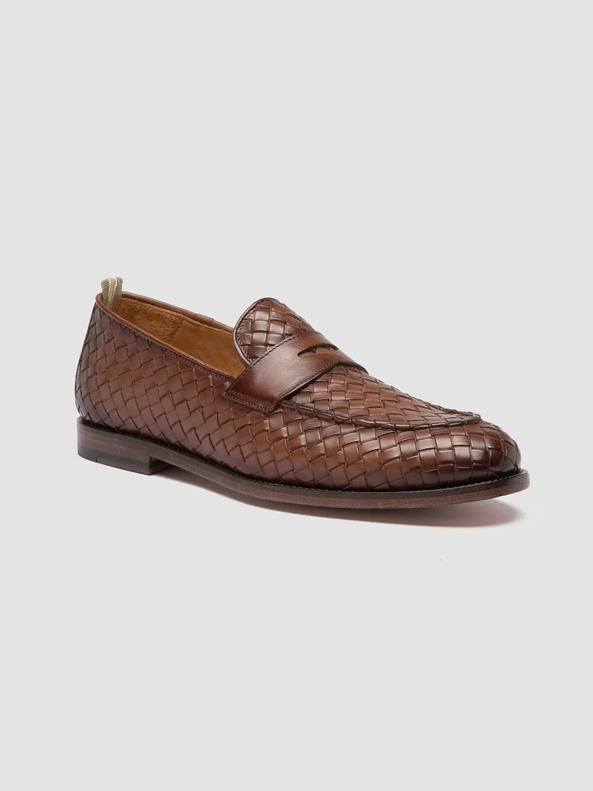 OPERA 003 - Brown Leather Penny Loafers Air Cushion