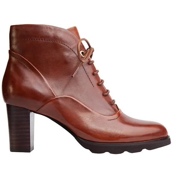 Patricia-81 Lace Up Boot Enhanced Fit Chic Flair