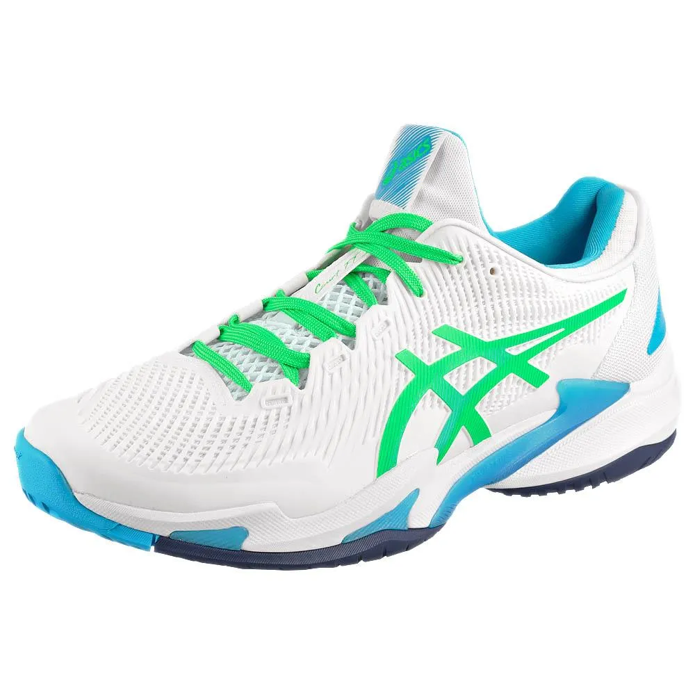 Built-in silhouette Asics Men's Court FF 3 - White/New Leaf