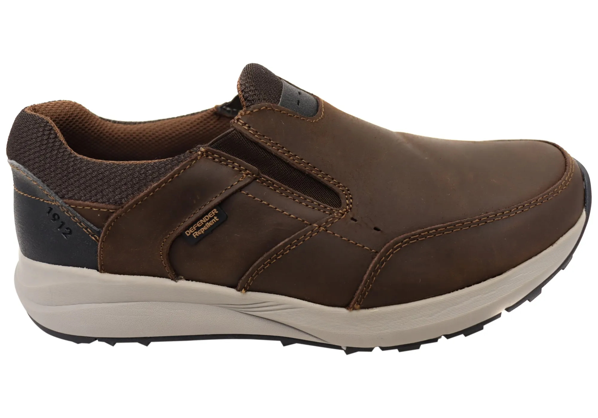 Nunn Bush By Florsheim Mens Excursion Slip EE Extra Wide Leather Shoes Elastic