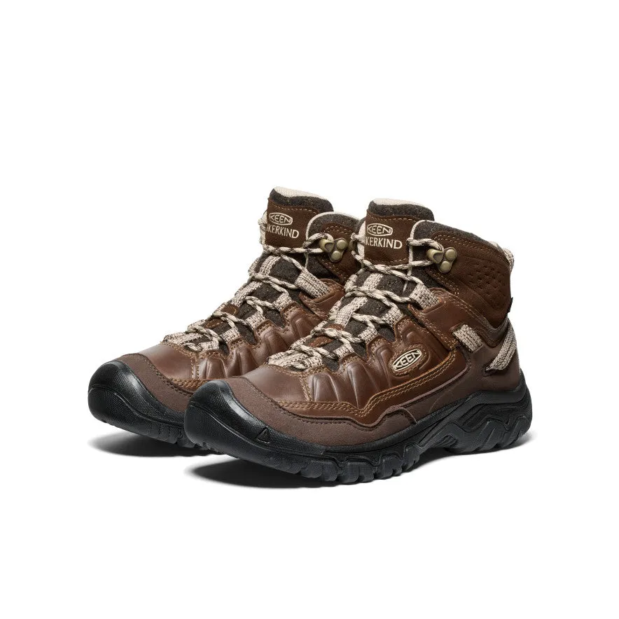 Durable materials Women's Targhee IV Waterproof Hiking Boot x Hikerkind  |  Dark Earth/Dark Earth