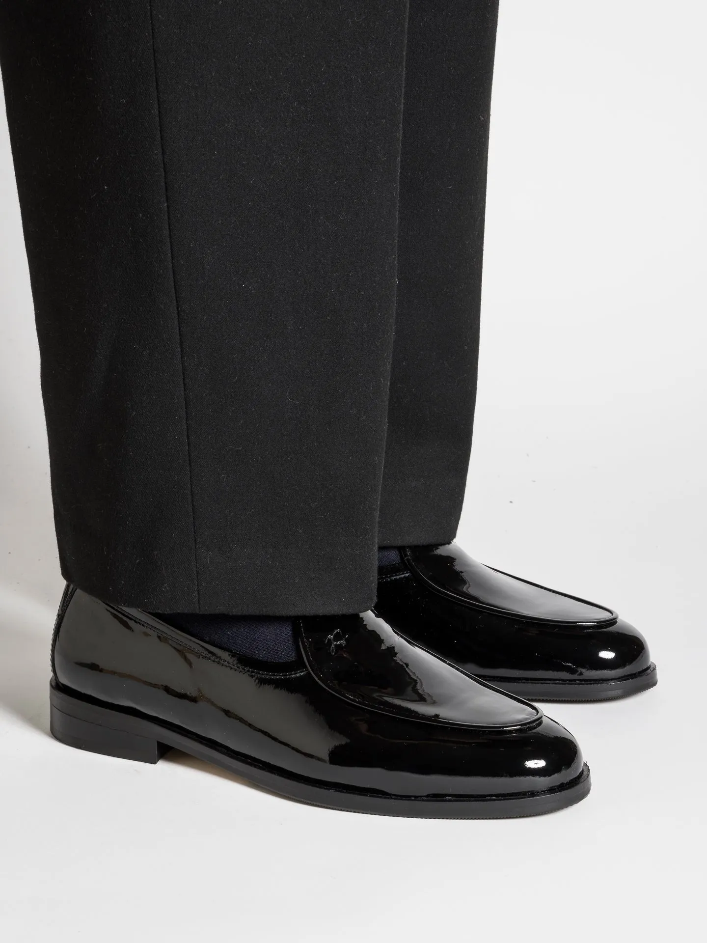 JACQUES NEW PATENT BLACK SG Stylish Slip-on Shoes