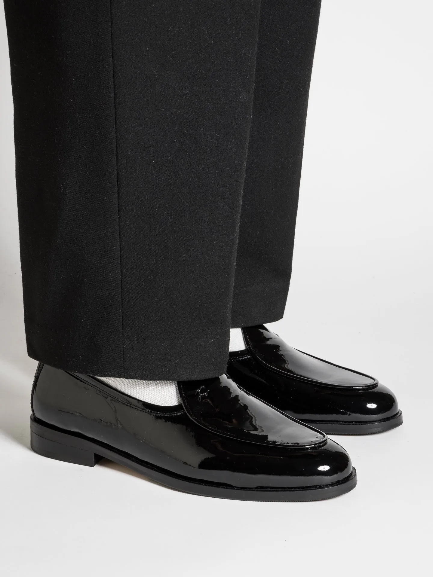 JACQUES NEW PATENT BLACK SG Safe Grip Look Good