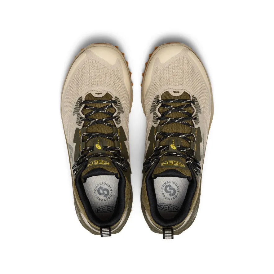 Relaxed Vibe Fashion Show Men's Zionic NXT Waterproof Hiking Boot  |  Brindle/Lemon Curry