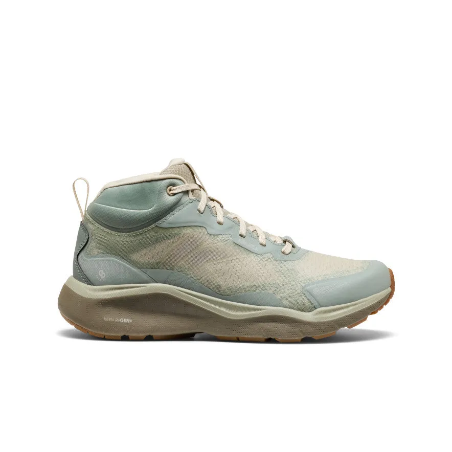 Heavy-Duty Build Minimal Look Women's Leiki Waterproof Hiking Boot  |  Iceberg Green/Birch