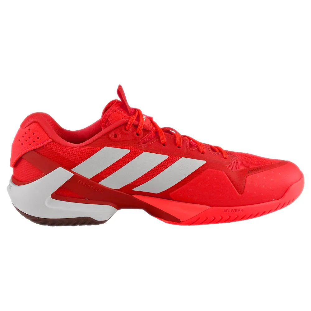 adidas Men's adizero Ubersonic 5 - Lucid Red/Aurora Ruby Reflective Detail Flex Grip