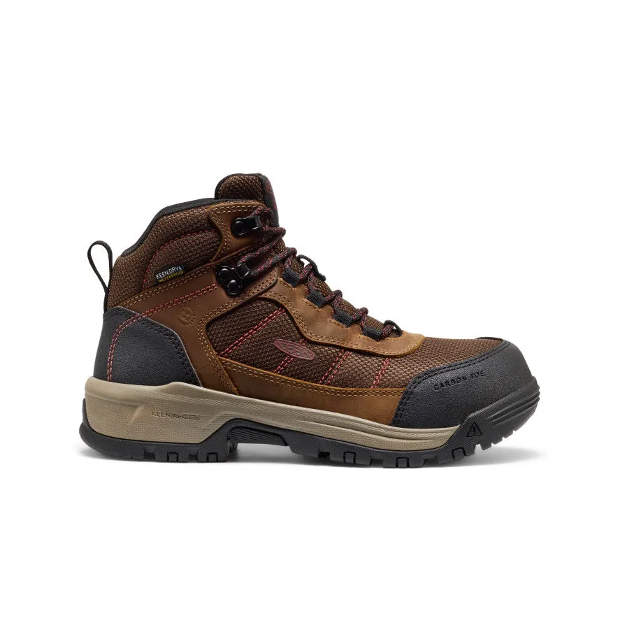 Outback Proof Women's Skokie Waterproof Work Boot (Carbon Toe)  |  Bison/Black