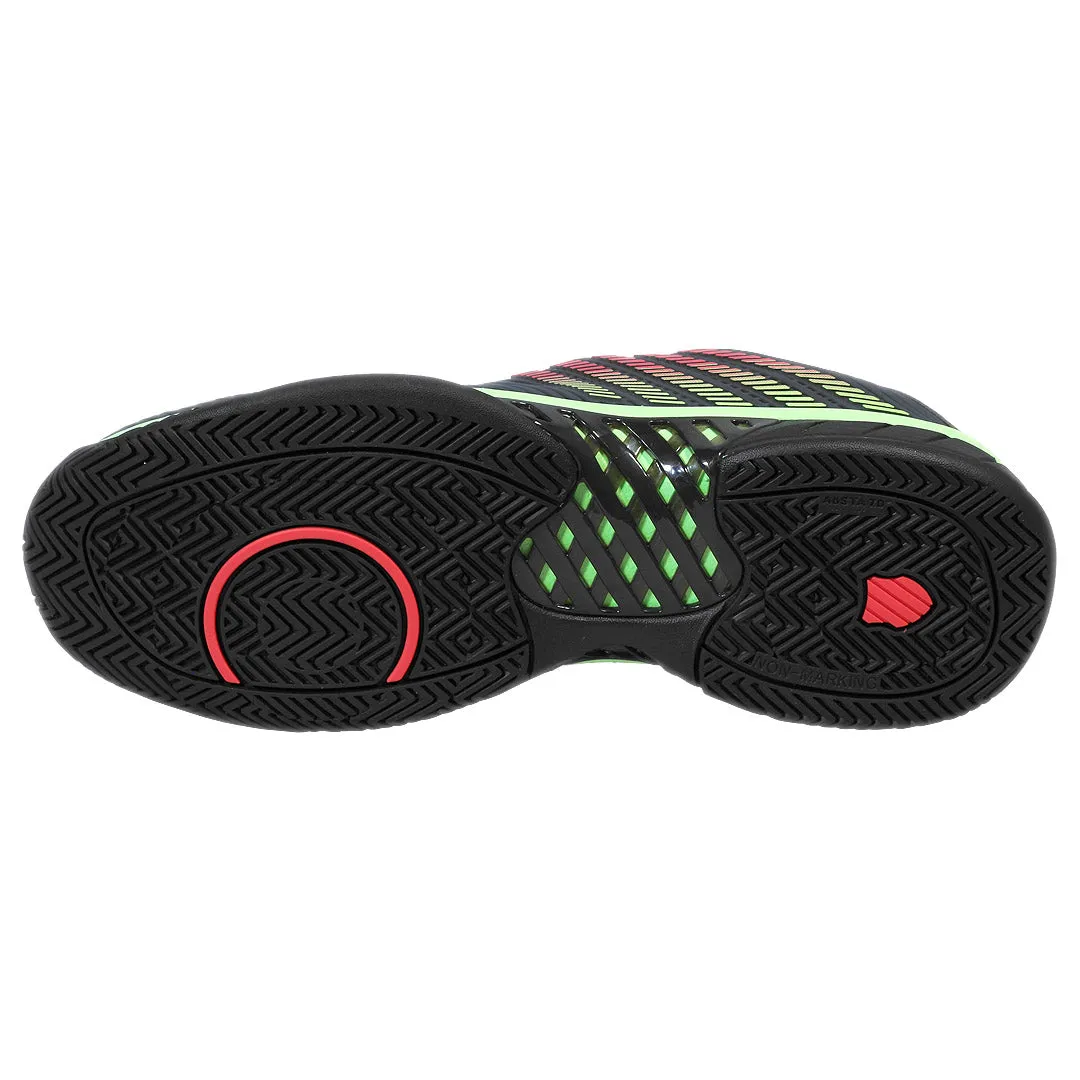 K-Swiss Men's Hypercourt Express 2 - Black/Soft Neon Green Performance Support Fit Ready