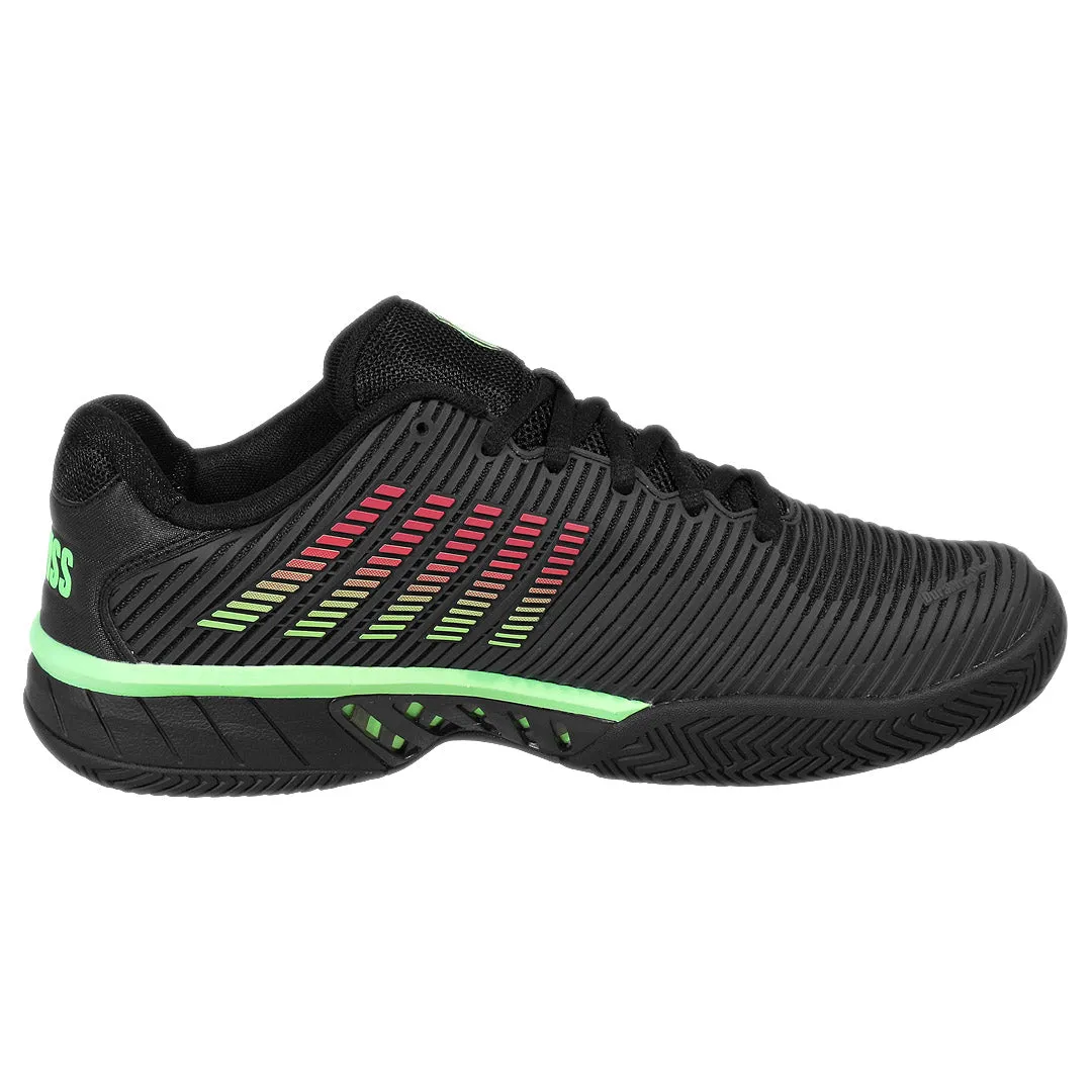 Motion Grip K-Swiss Men's Hypercourt Express 2 - Black/Soft Neon Green