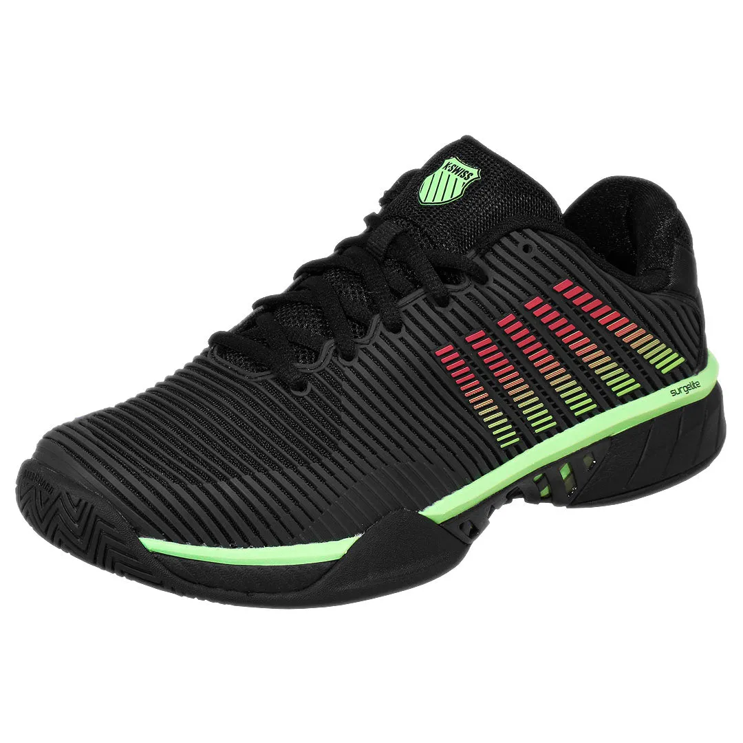 K-Swiss Men's Hypercourt Express 2 - Black/Soft Neon Green Easy Support