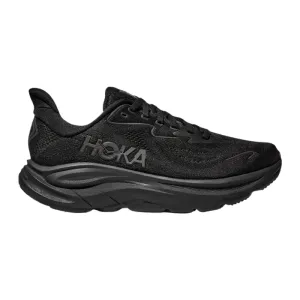 HOKA  Men's Clifton 10 Wide Black/Black anti - static shoes