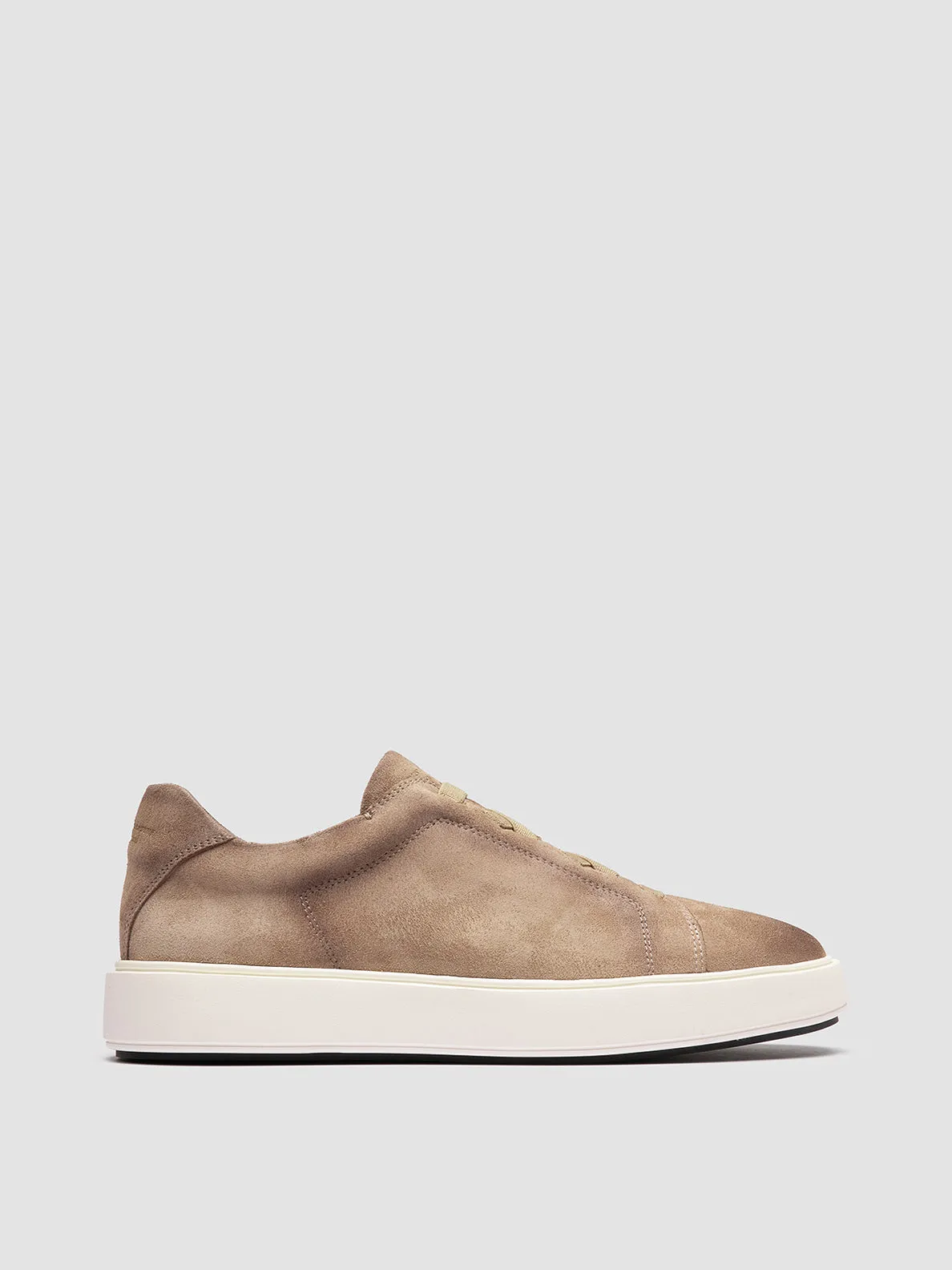 Road Tested Cloud Comfort SLOUCH 001 - Beige Suede Sneakers